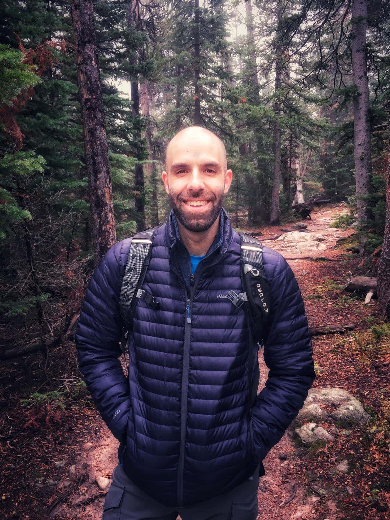 Portrait of Brent Goldman in Rocky Mountain National Park