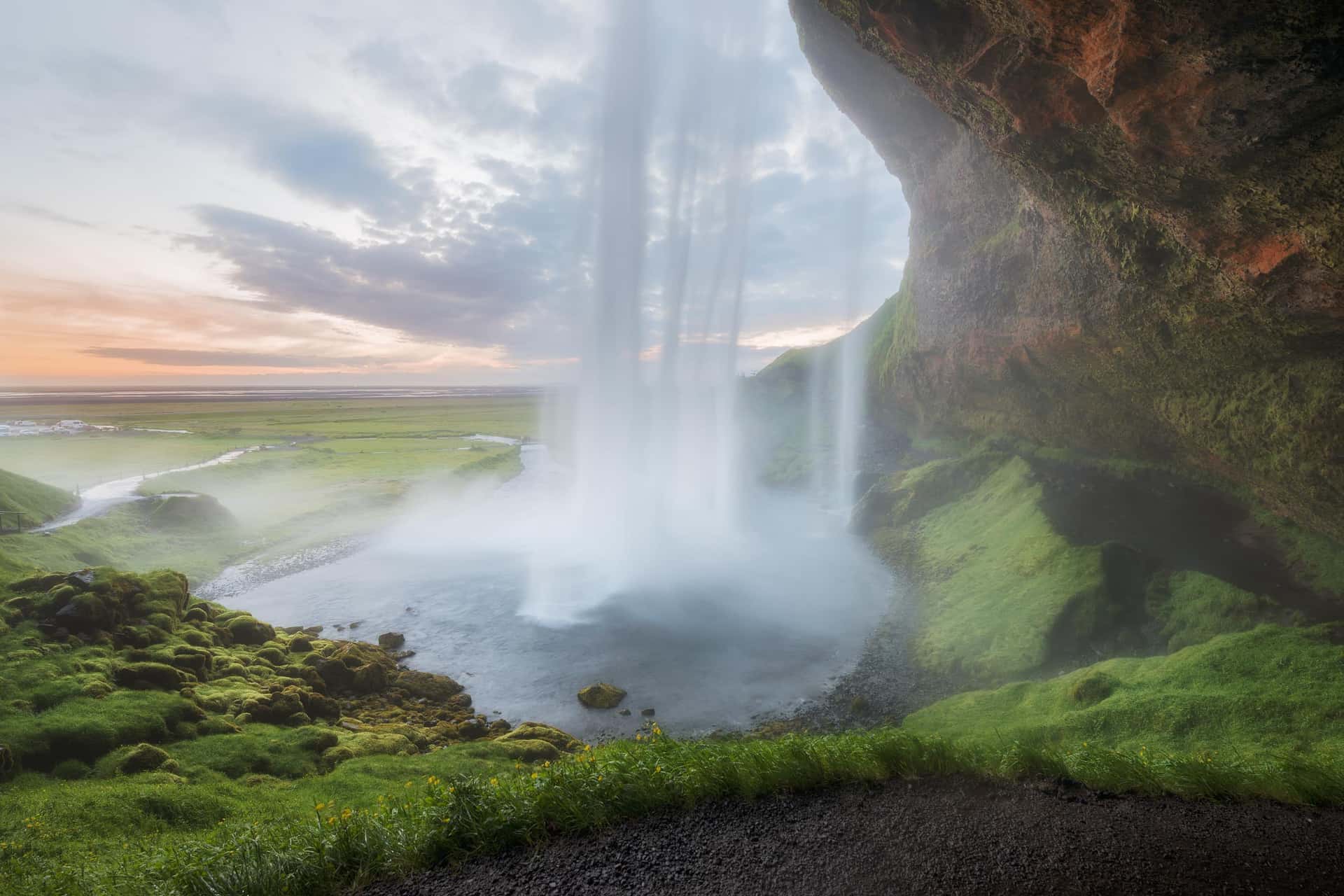 Photograph of Seljalandsfoss Waterfall in South Coast, Iceland by Brent Goldman Photography