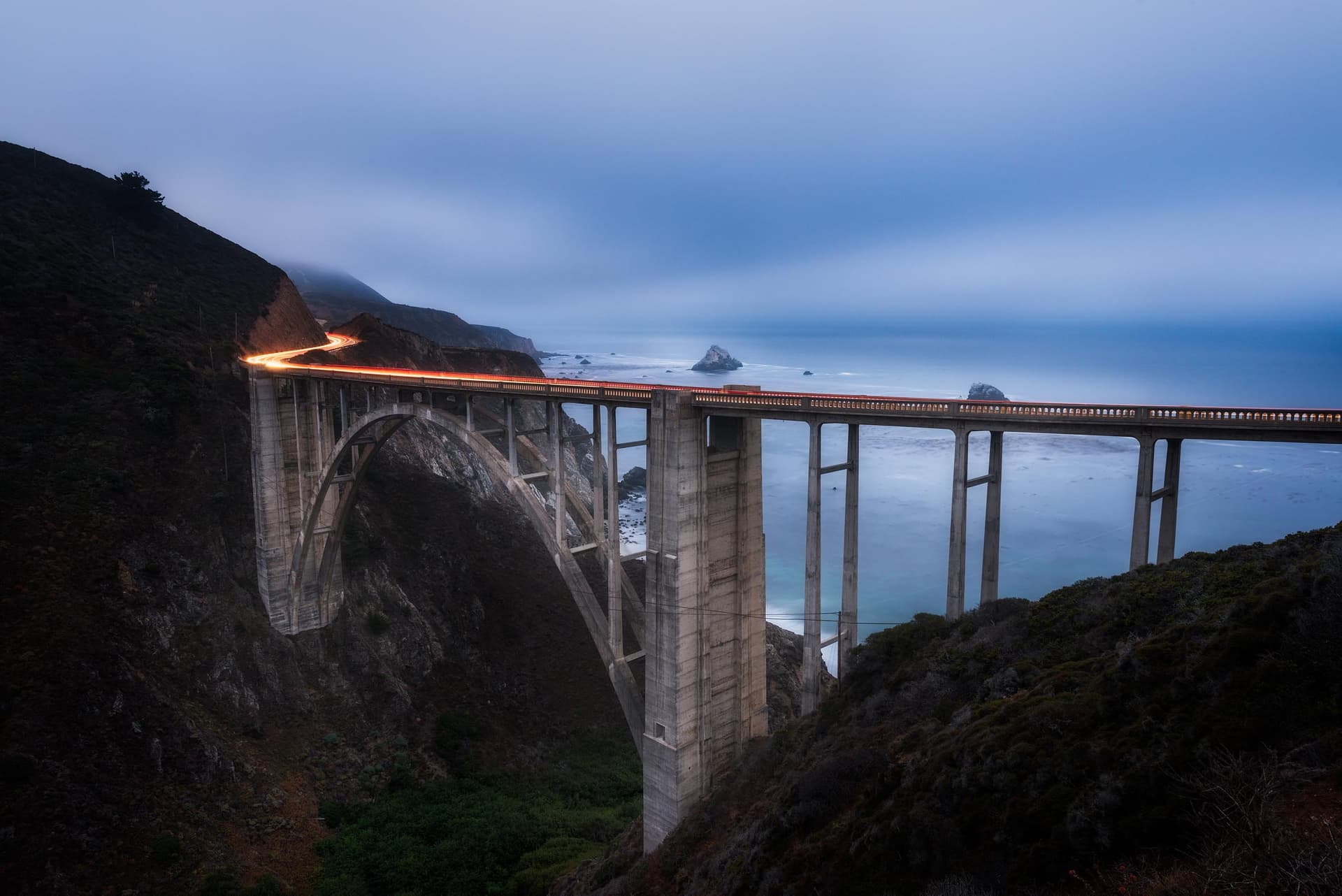 Photograph of Bixby Bridge in Big Sur, California by Brent Goldman Photography