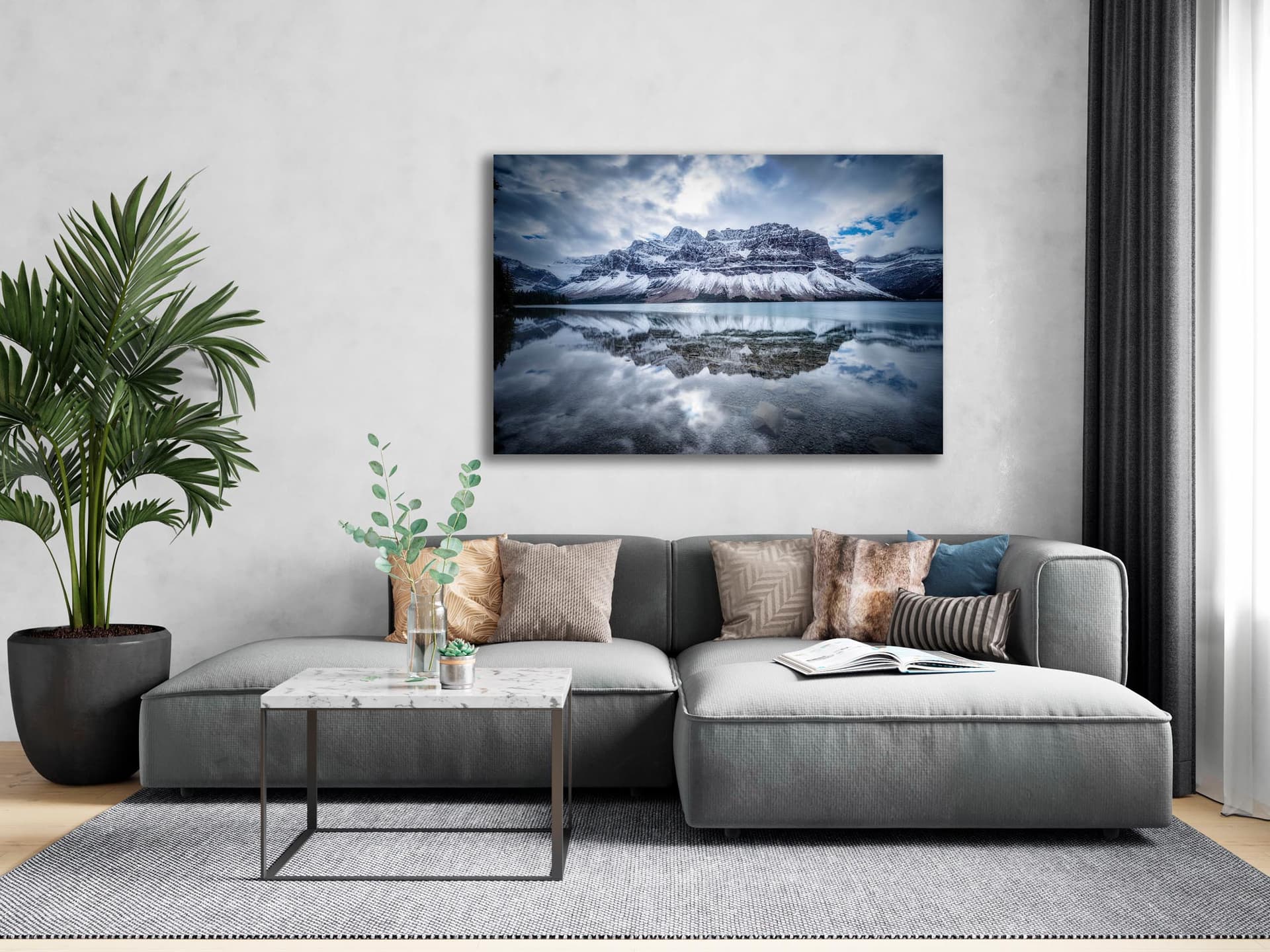 Wall art of Bow Lake in Banff, Canada by Brent Goldman Photography