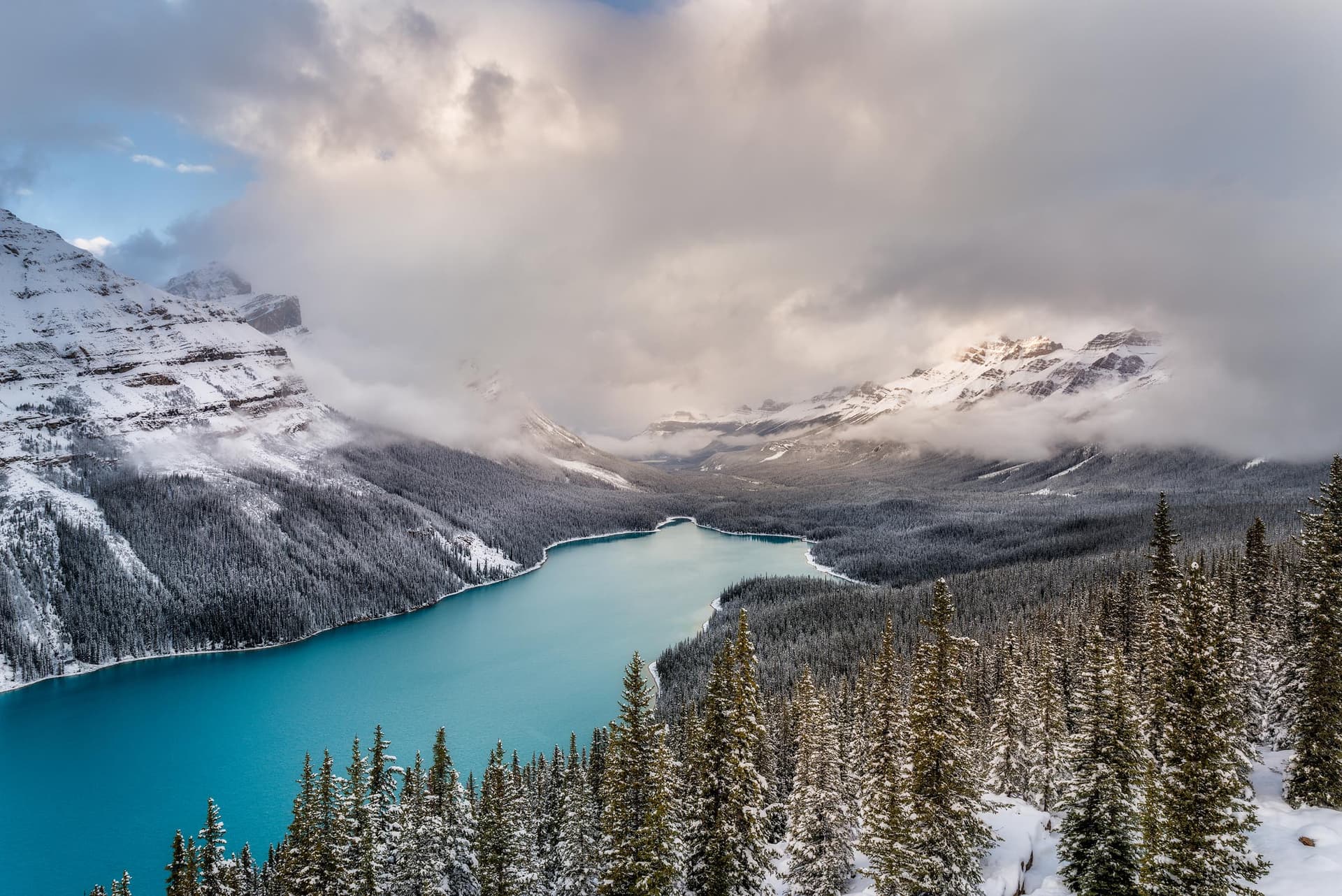Photograph of Peyto Lake in Banff, Canada by Brent Goldman Photography
