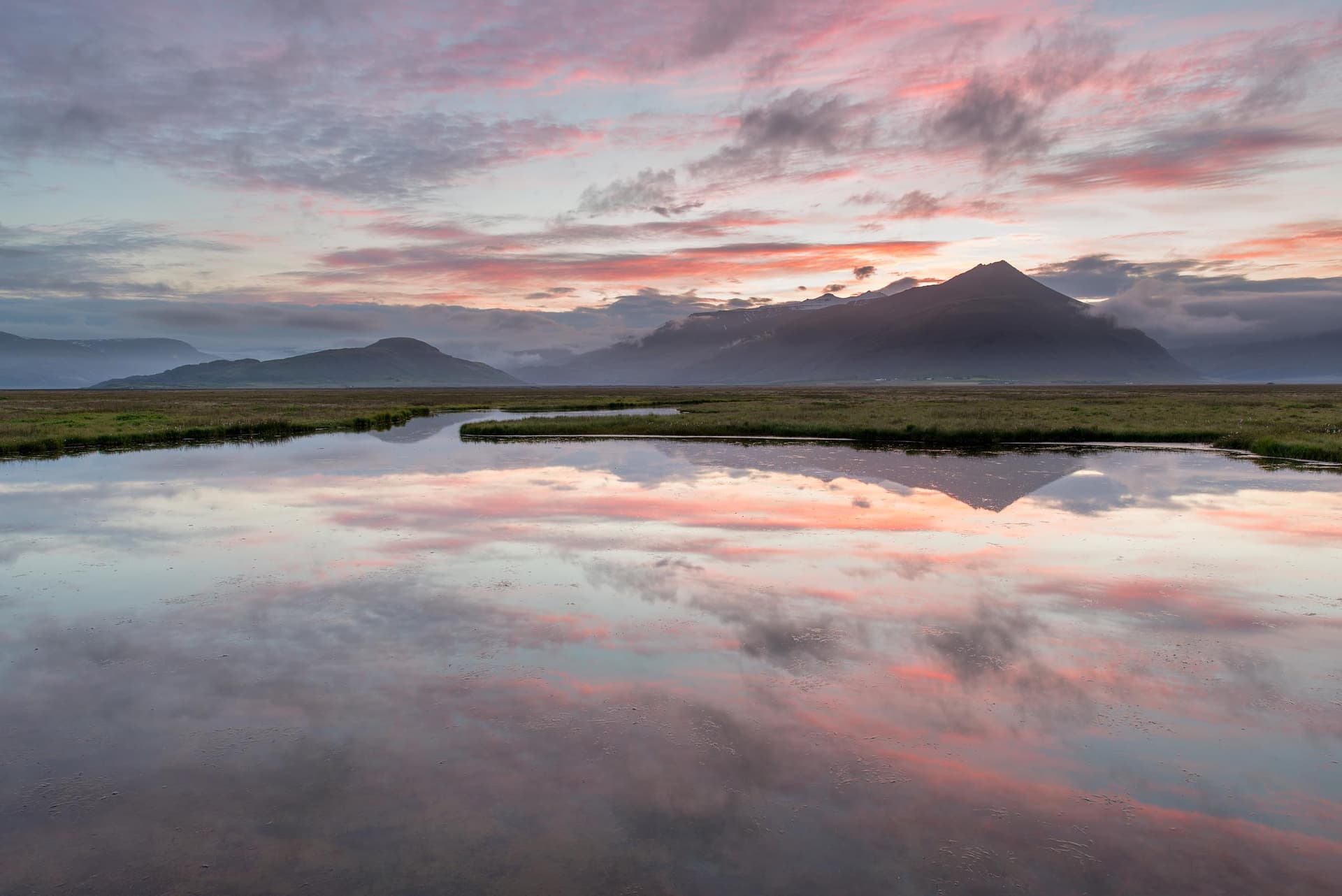Photograph of Mountain Reflections in Geitafell, Iceland by Brent Goldman Photography