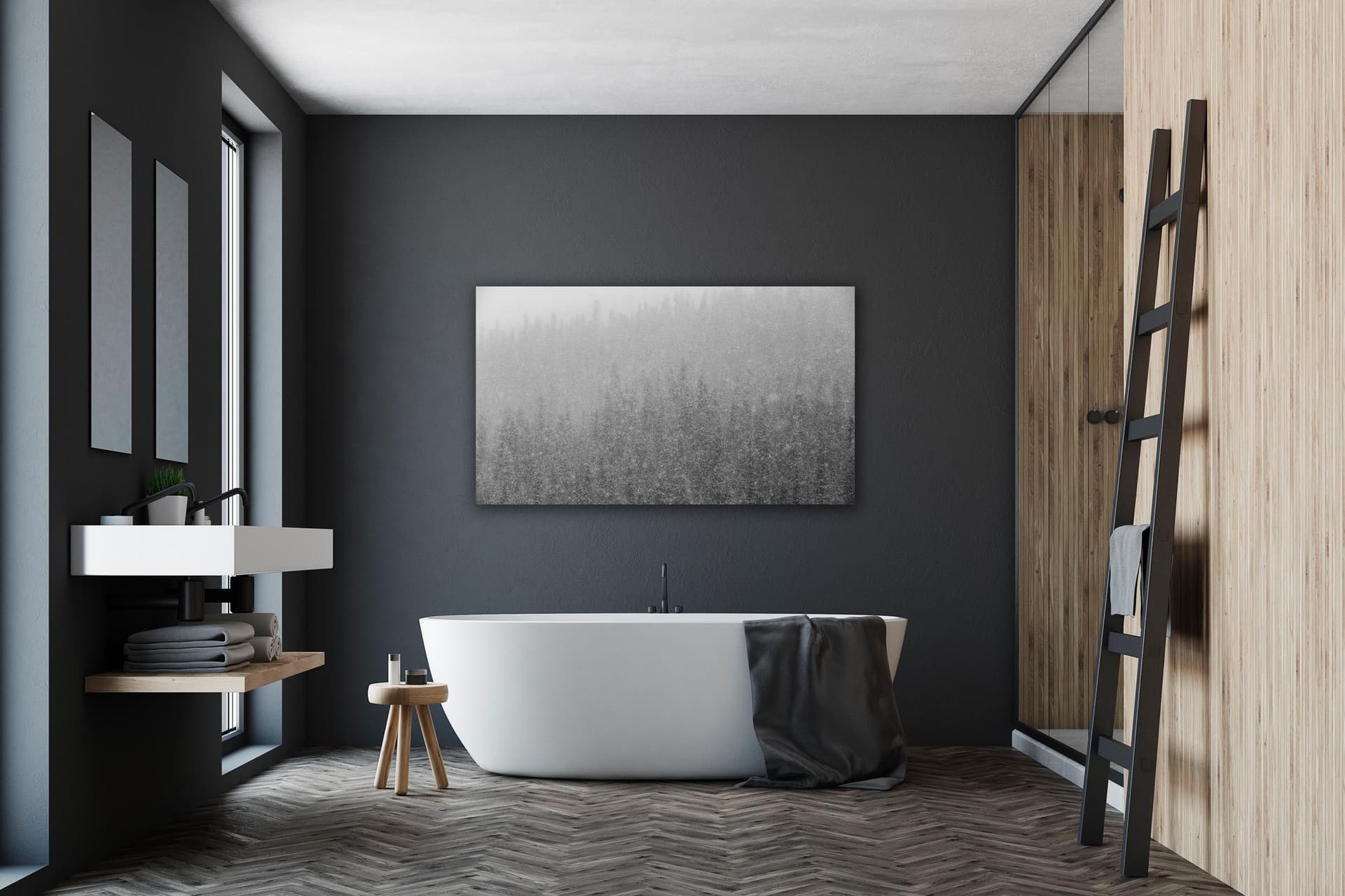 Wall art of Snowstorm in Banff, Canada by Brent Goldman Photography