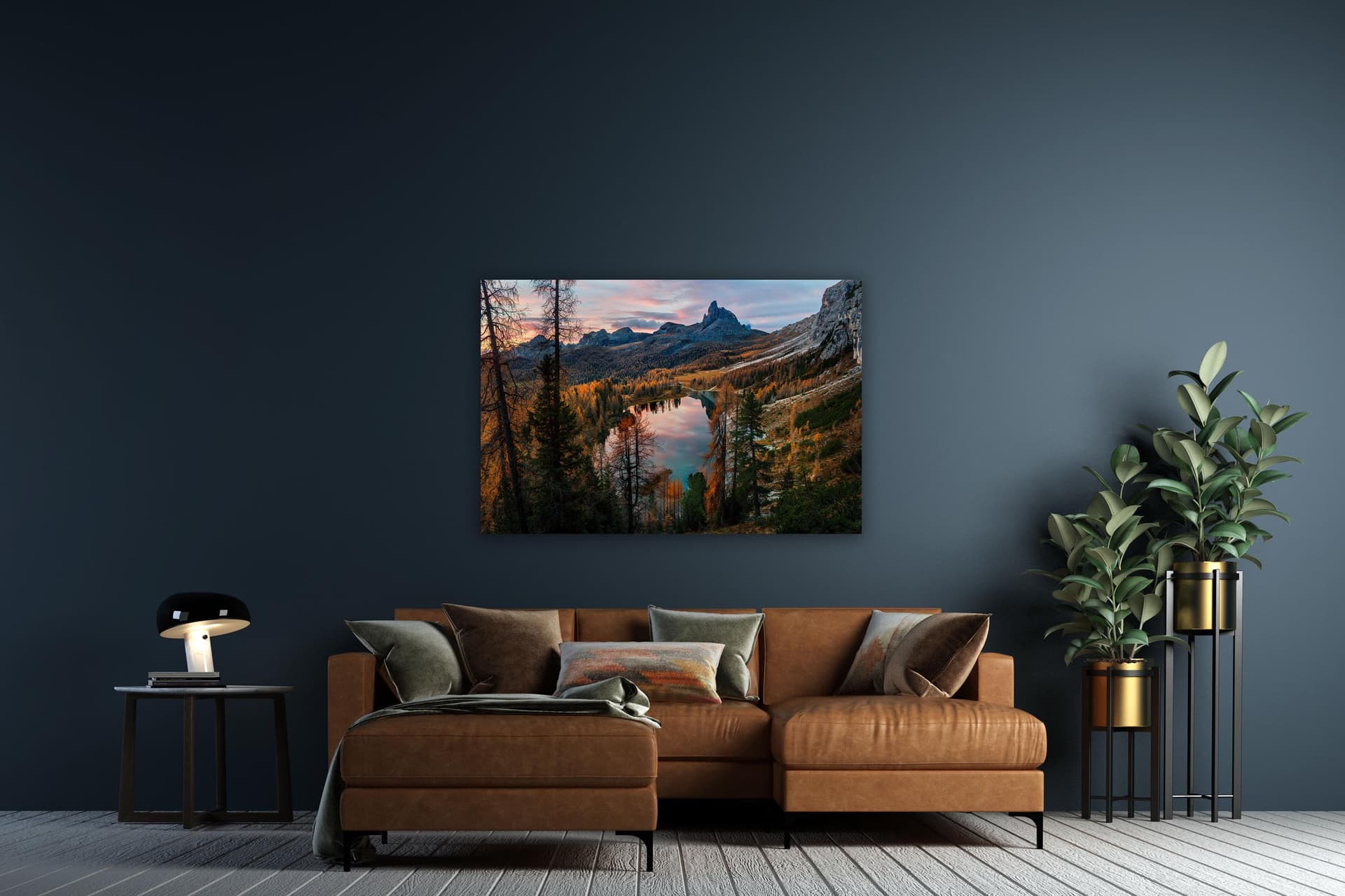Wall art of Lago Federa in Dolomites, Italy by Brent Goldman Photography