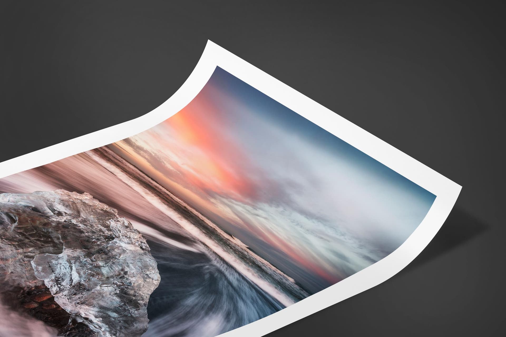 Fine art limited edition print of Ice Beach in Jokulsarlon, Iceland by Brent Goldman Photography