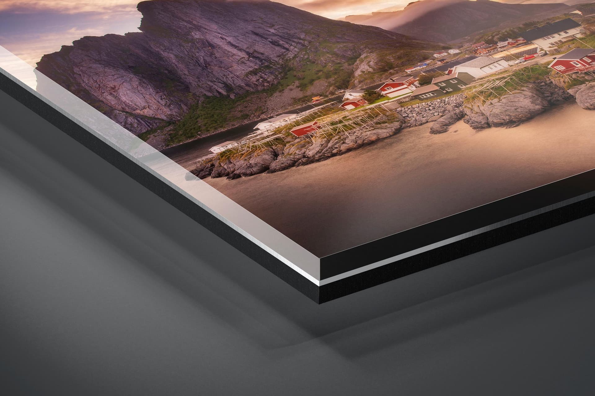 Fine art limited edition acrylic print of Village in Hamnoy, Norway by Brent Goldman Photography