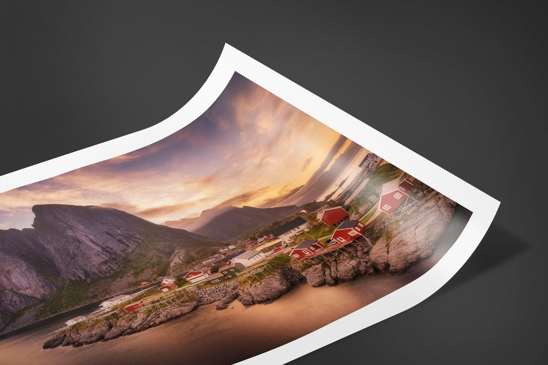 Fine art limited edition print of Village in Hamnoy, Norway by Brent Goldman Photography