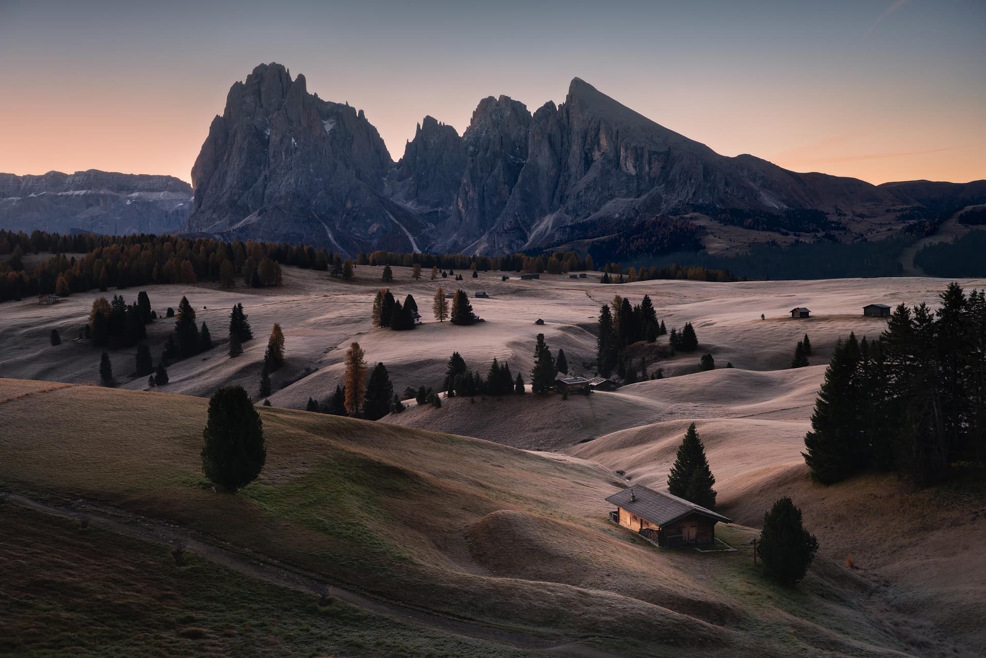 Photograph of Alpe di Siusi in Dolomites, Italy by Brent Goldman Photography