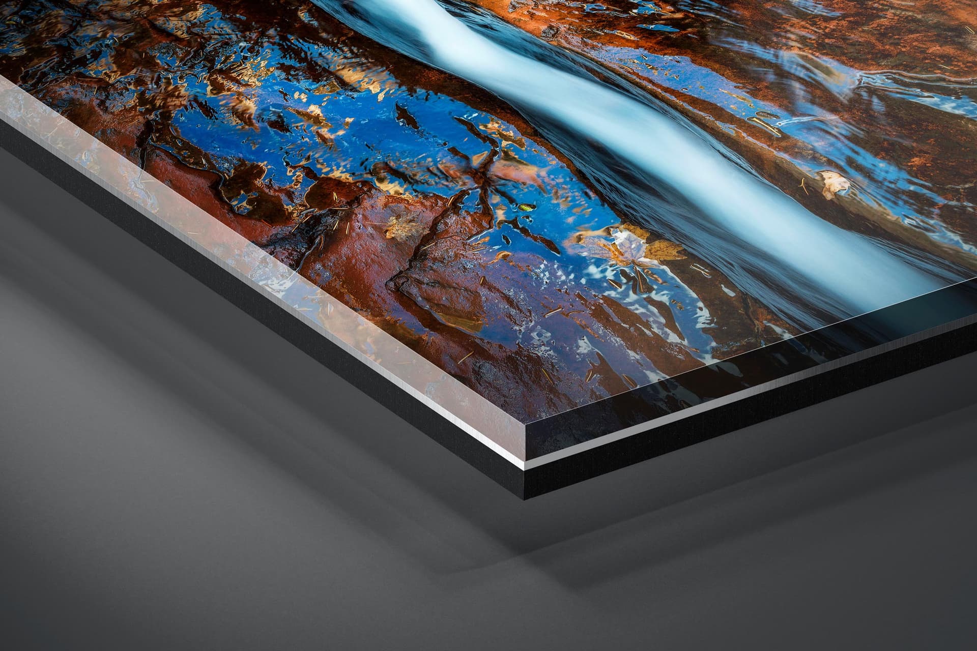 Fine art limited edition acrylic print of The Crack in Zion, Utah by Brent Goldman Photography