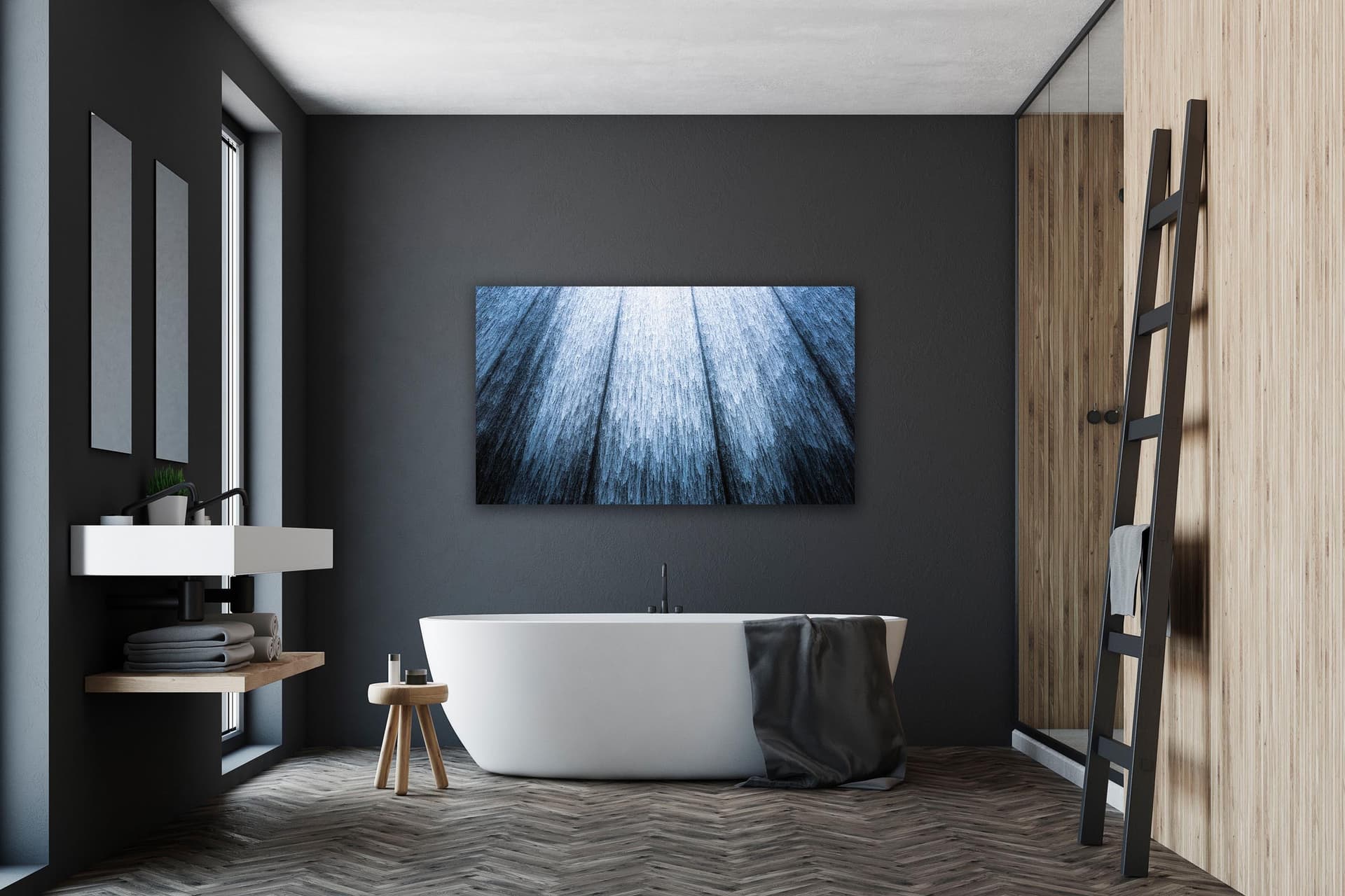 Wall art of Waterwall in Houston, Texas by Brent Goldman Photography