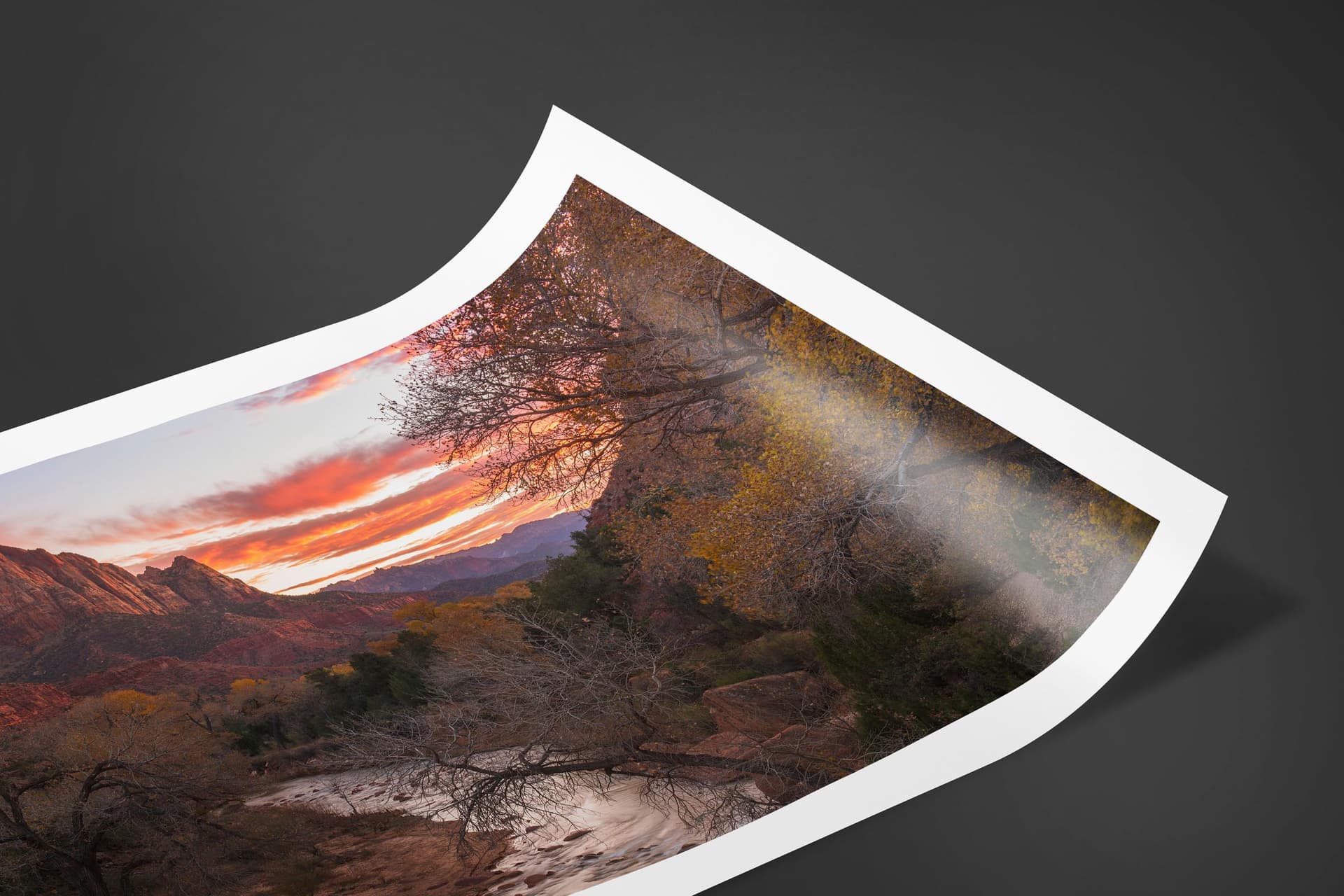 Fine art limited edition print of Watchman in Zion, Utah by Brent Goldman Photography