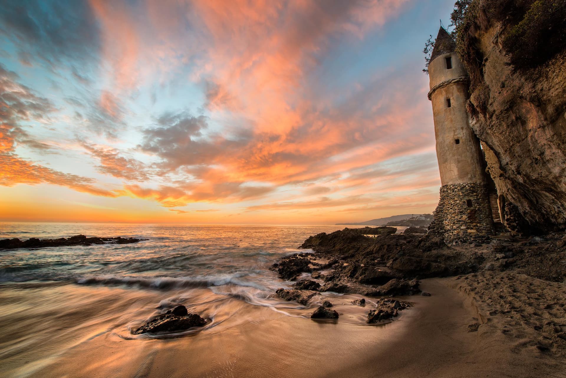 Photograph of Victoria Castle in Laguna Beach, California by Brent Goldman Photography