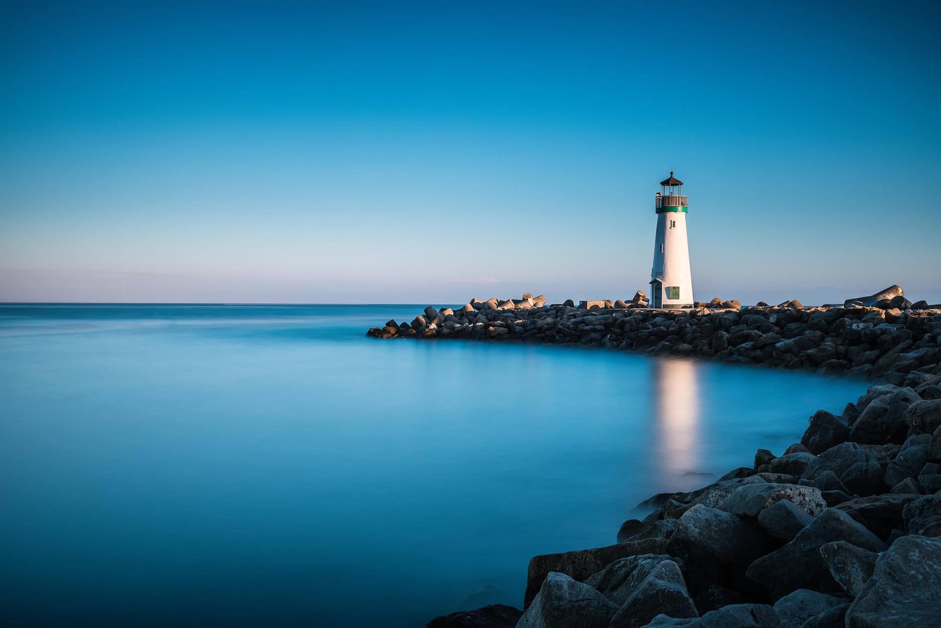 Photograph of Walton Lighthouse in Santa Cruz, California by Brent Goldman Photography