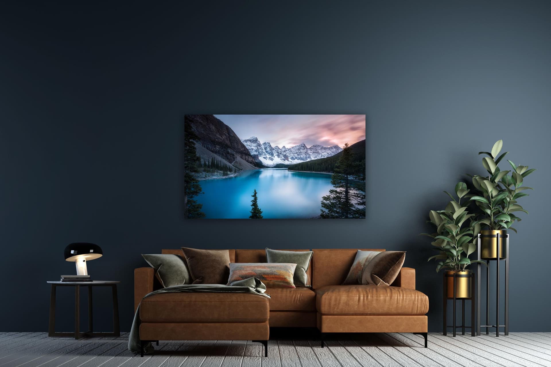 Wall art of Moraine Lake in Banff, Canada by Brent Goldman Photography