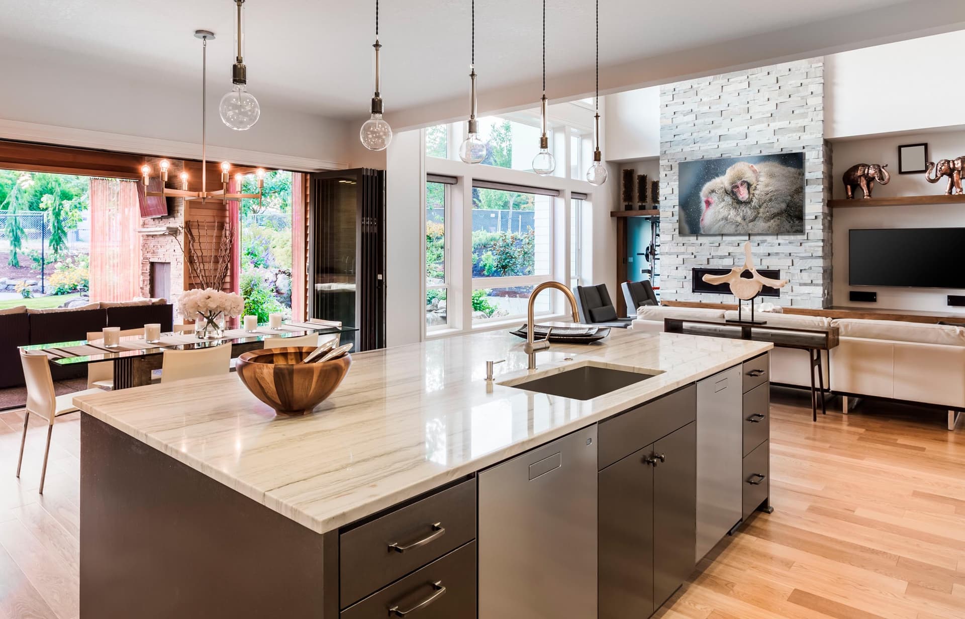 Wall art of Snow Monkey in Nagano, Japan by Brent Goldman Photography