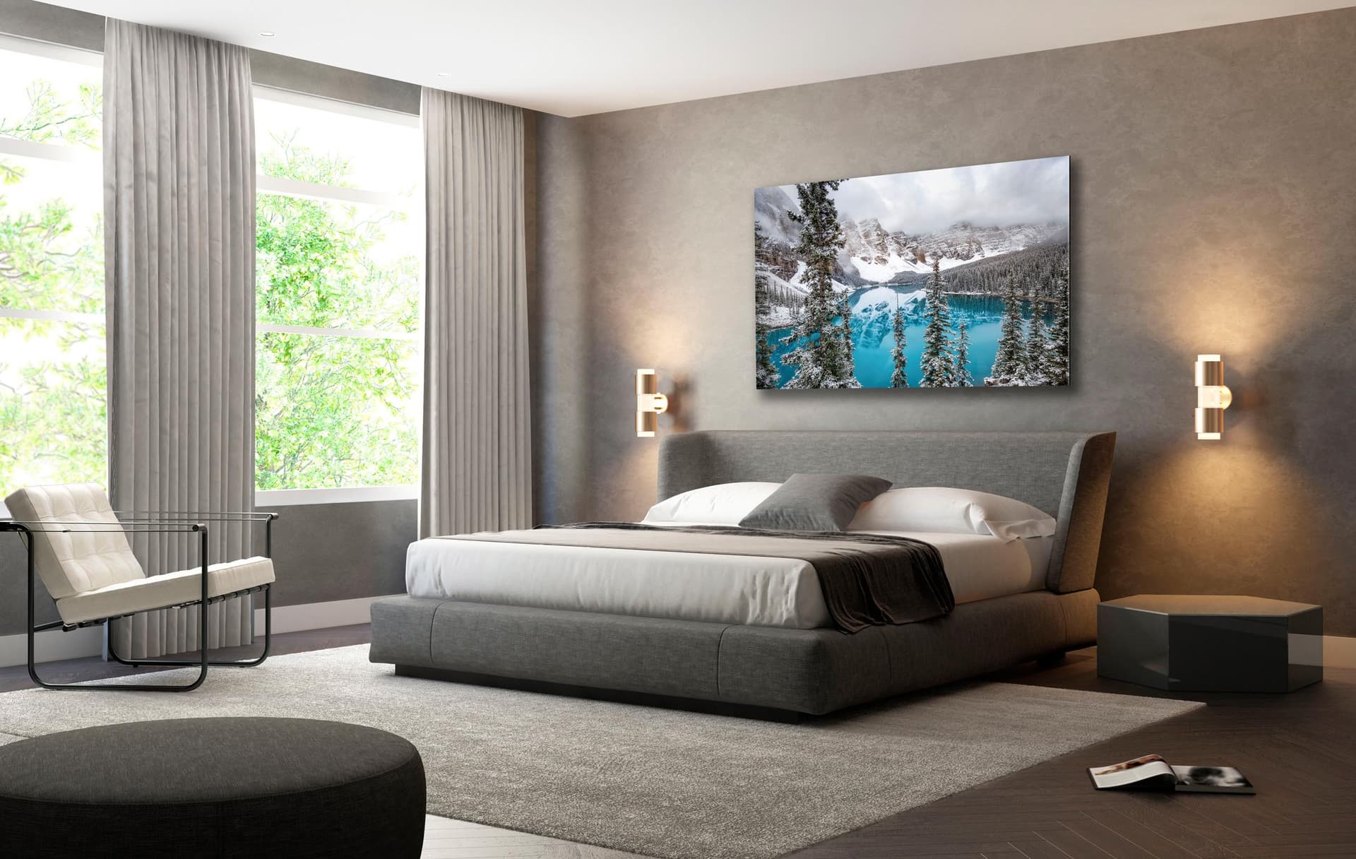 Wall art of Moraine Lake in Banff, Canada by Brent Goldman Photography