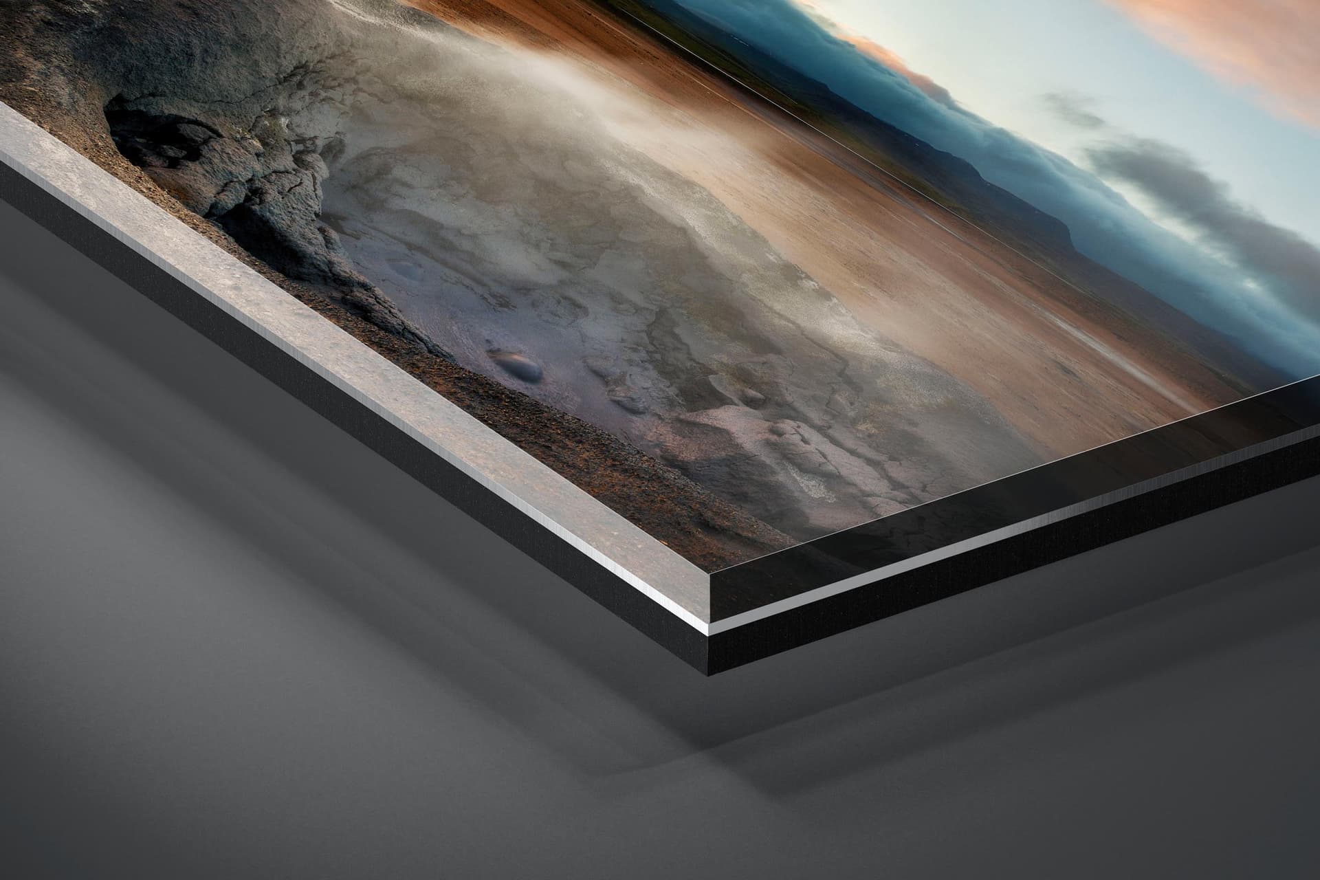 Fine art limited edition acrylic print of Mud Pools in Hverir, Iceland by Brent Goldman Photography