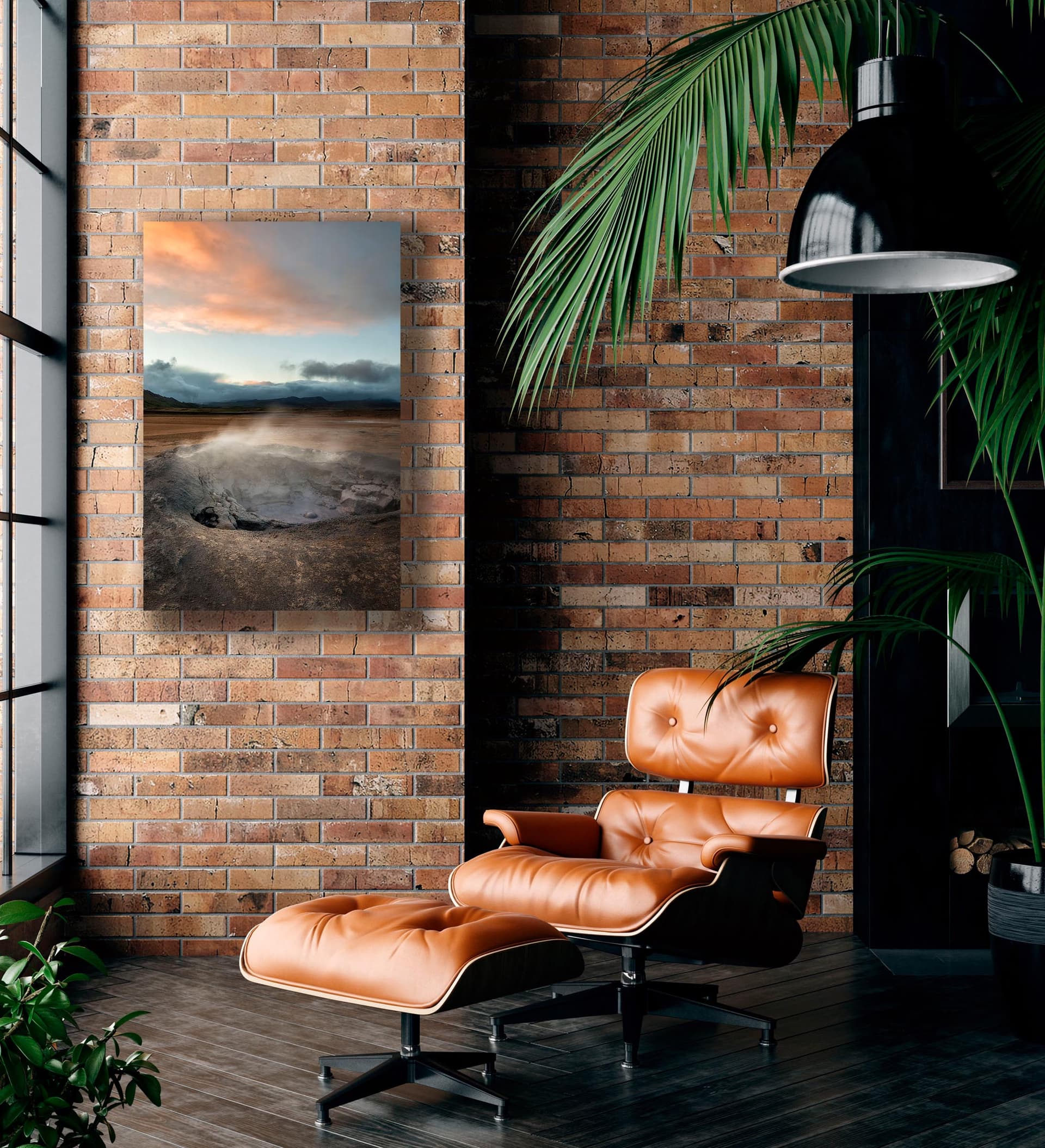 Wall art of Mud Pools in Hverir, Iceland by Brent Goldman Photography