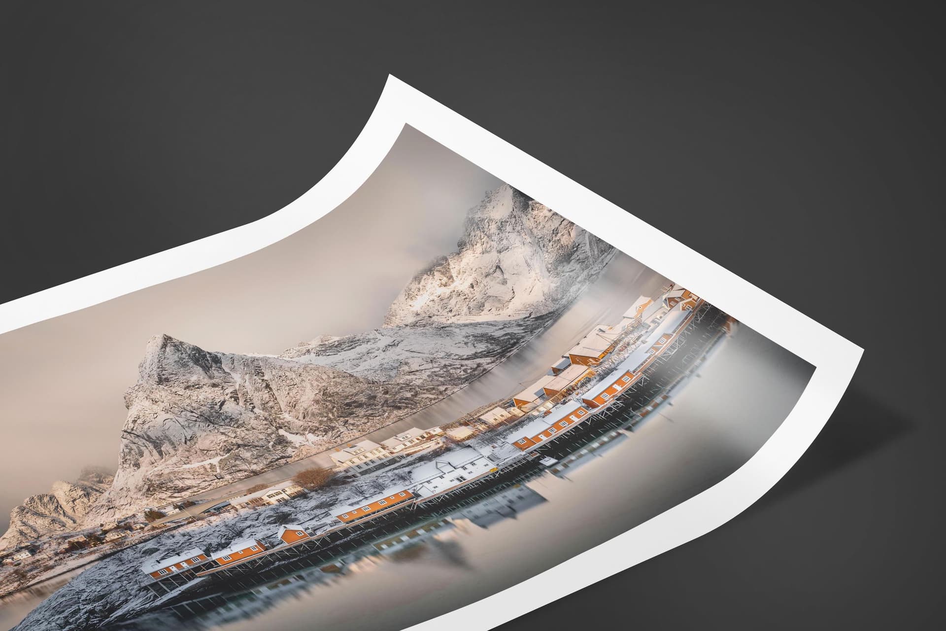 Fine art limited edition print of Sakrisøy in Lofoten, Norway by Brent Goldman Photography