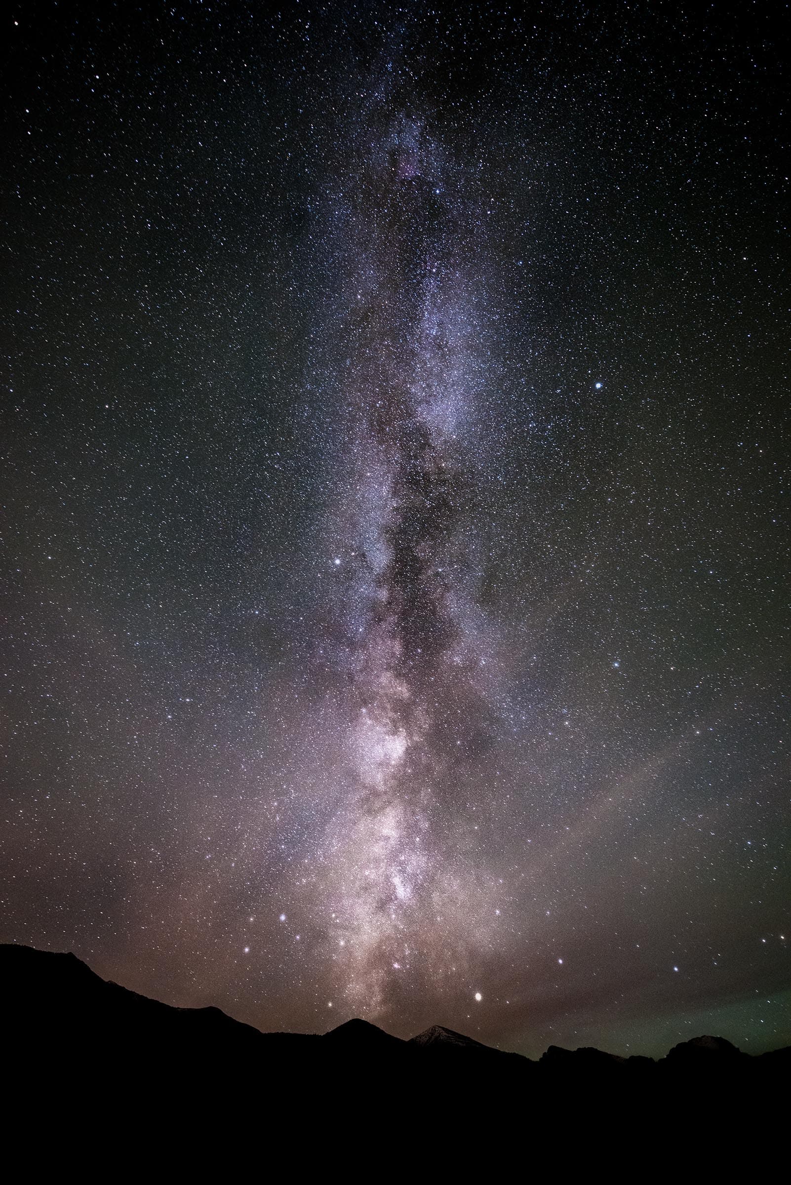 Milky Way core over Rocky Mountain National Park