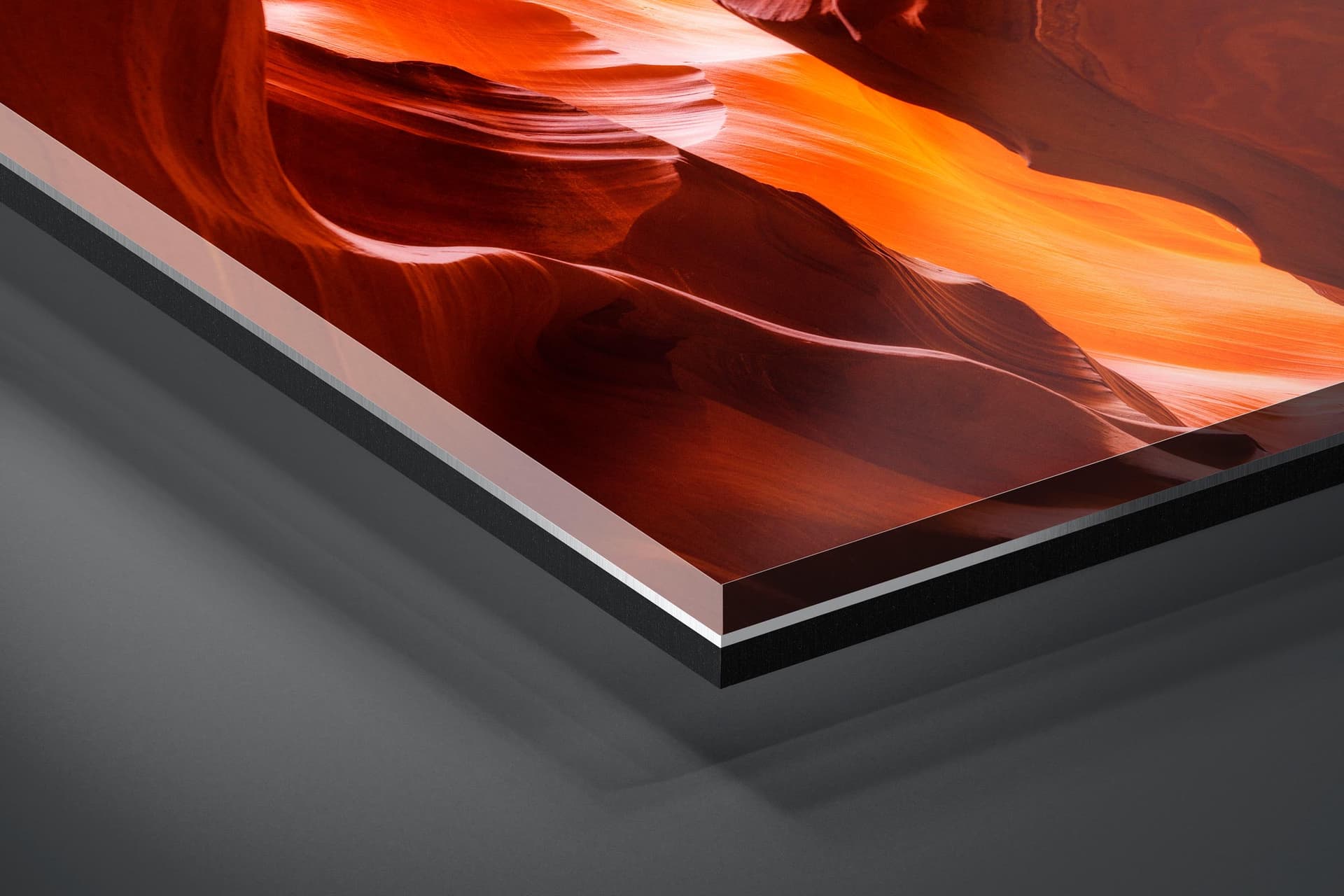 Fine art limited edition acrylic print of Antelope Canyon in Page, Arizona by Brent Goldman Photography