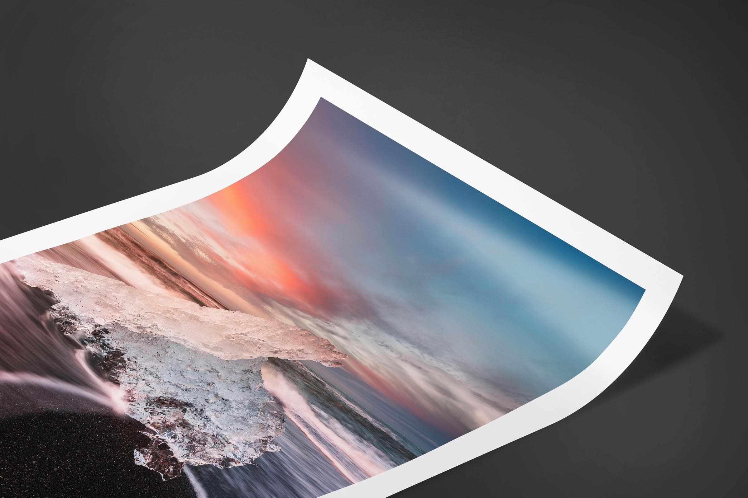 Fine art limited edition print of Ice Beach in Jokulsarlon, Iceland by Brent Goldman Photography