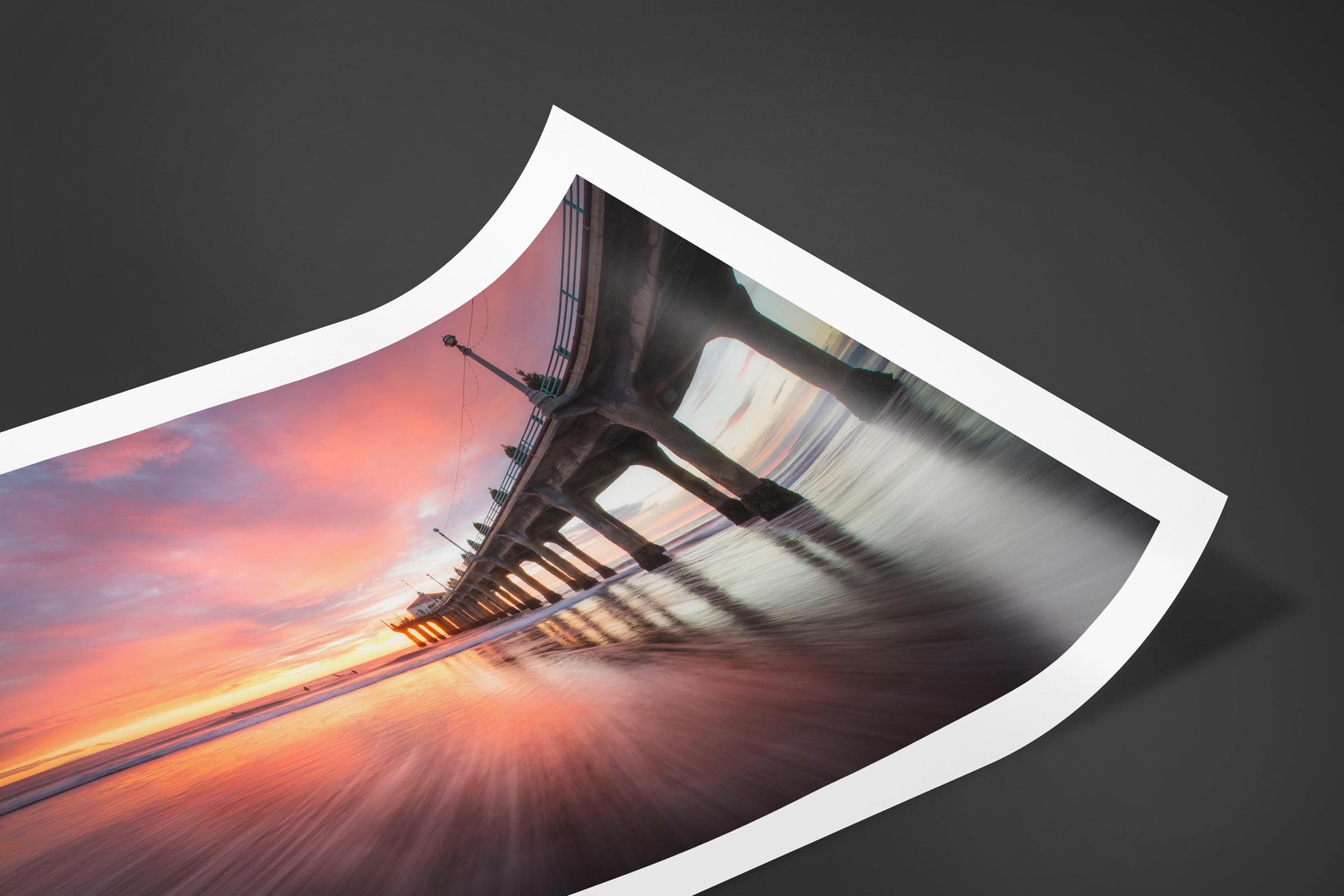 Fine art limited edition print of Manhattan Beach Pier in Manhattan Beach, California by Brent Goldman Photography