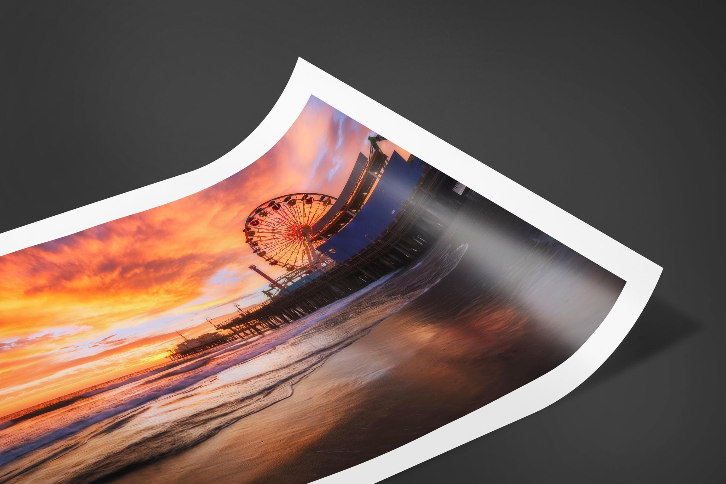 Fine art limited edition print of Santa Monica Pier in Santa Monica, California by Brent Goldman Photography