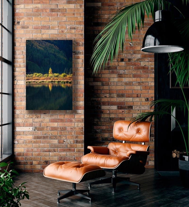 Wall art of Aspen Reflection in San Juan Mountains, Colorado by Brent Goldman Photography