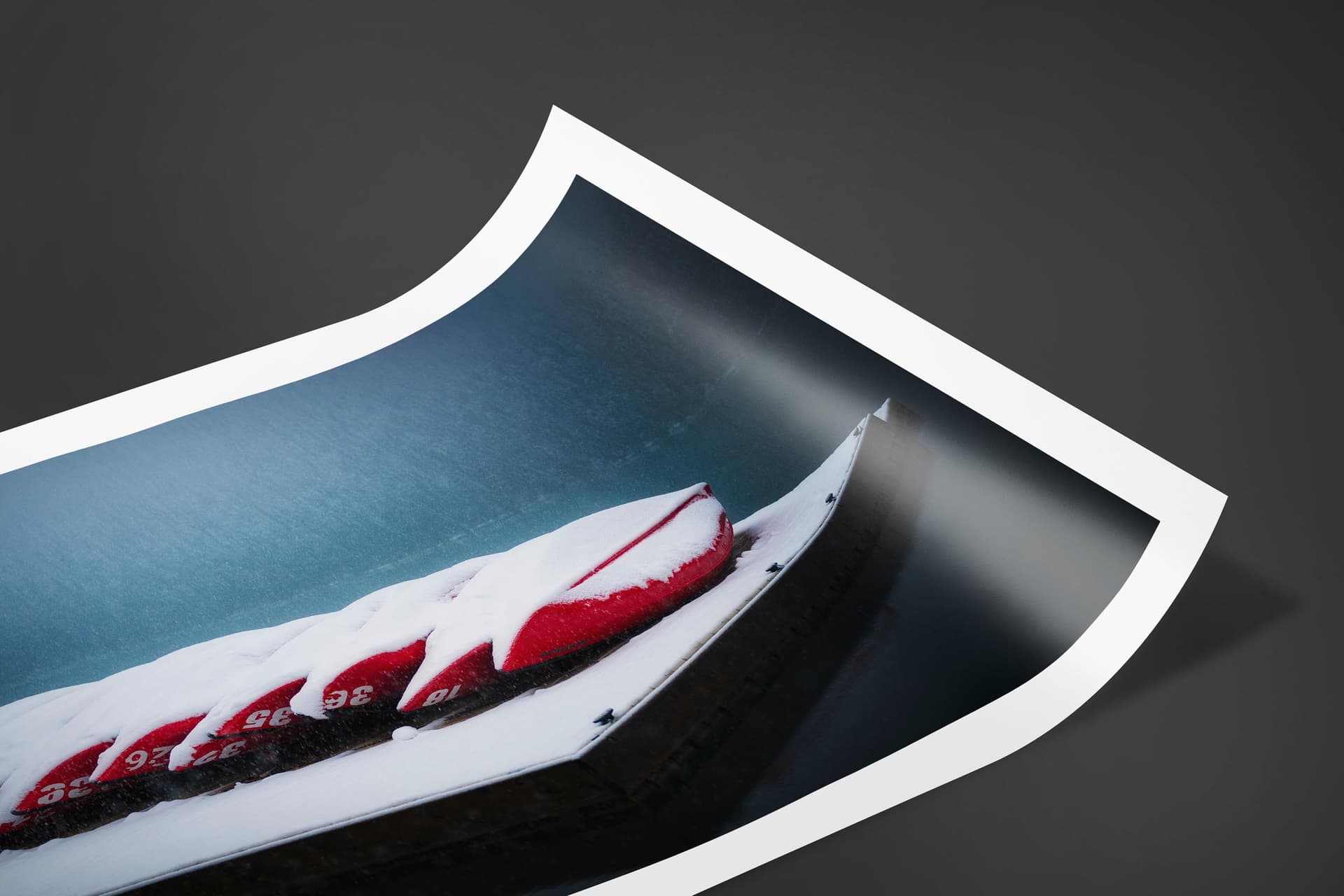 Fine art limited edition print of Canoes Lake Louise in Banff, Canada by Brent Goldman Photography