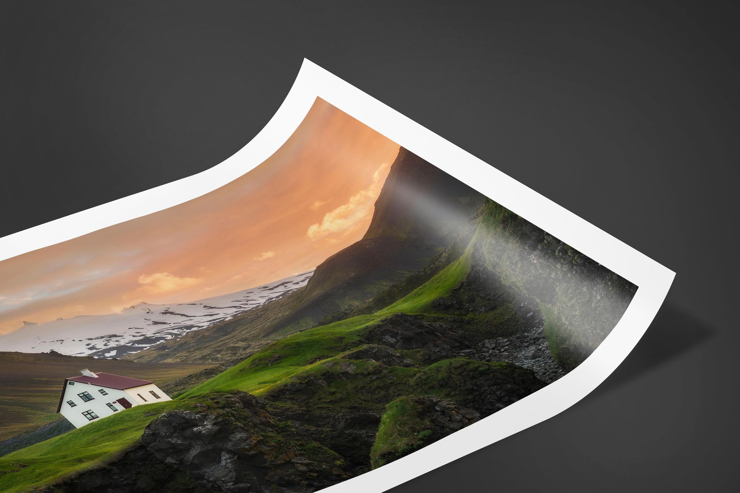 Fine art limited edition print of Lone House in Arnarstapi, Iceland by Brent Goldman Photography