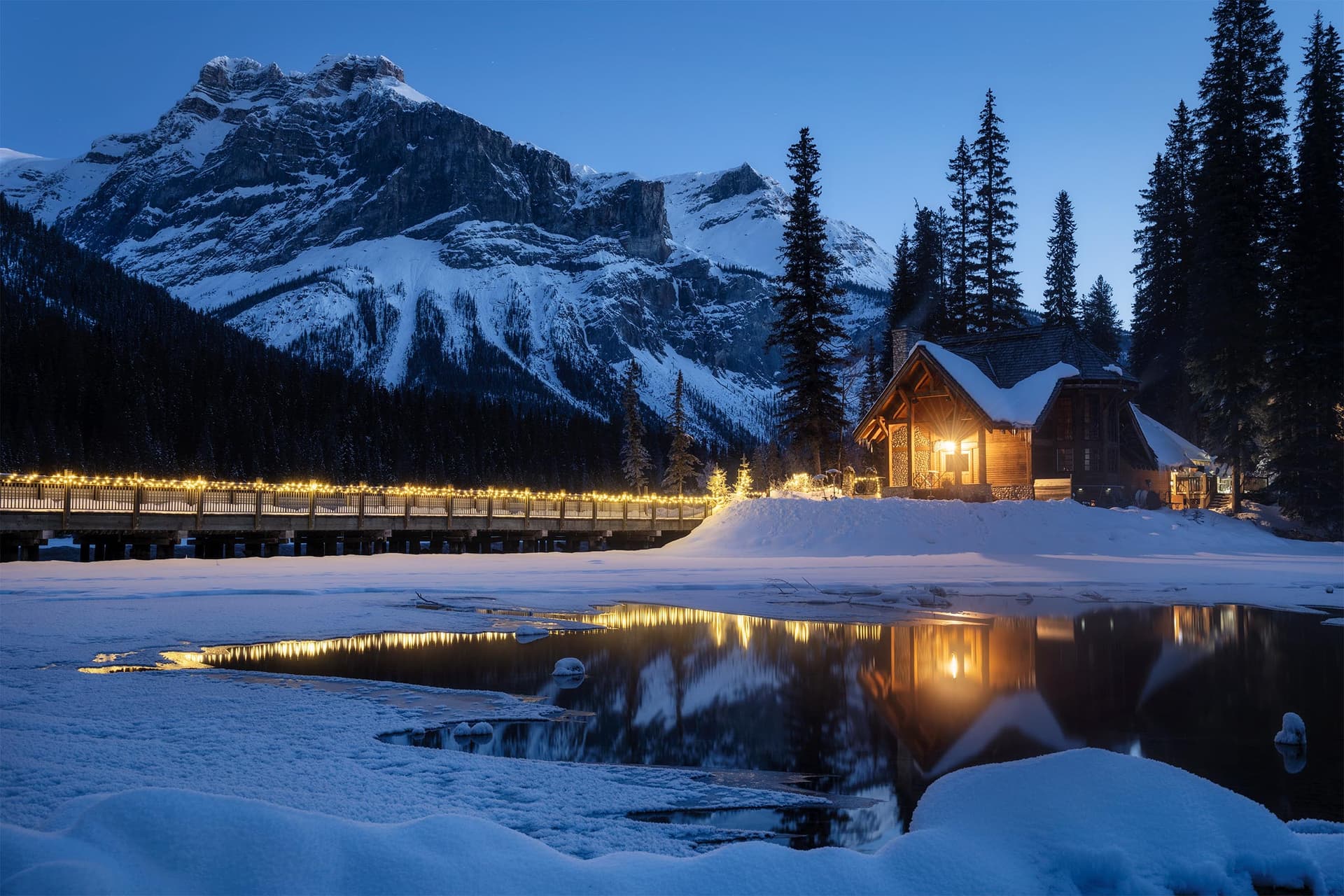 Photograph of Emerald Lake in Yoho National Park, Canada by Brent Goldman Photography