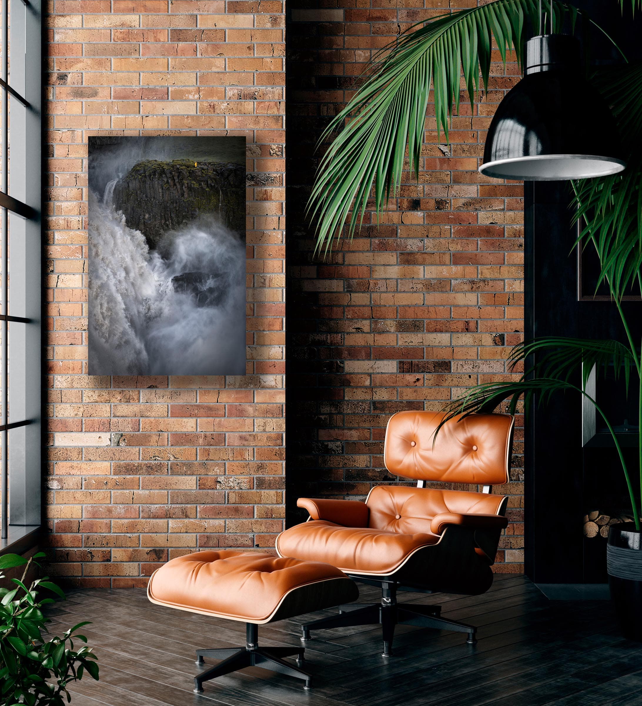 Wall art of Dettifoss Waterfall in Vatnajokull, Iceland by Brent Goldman Photography