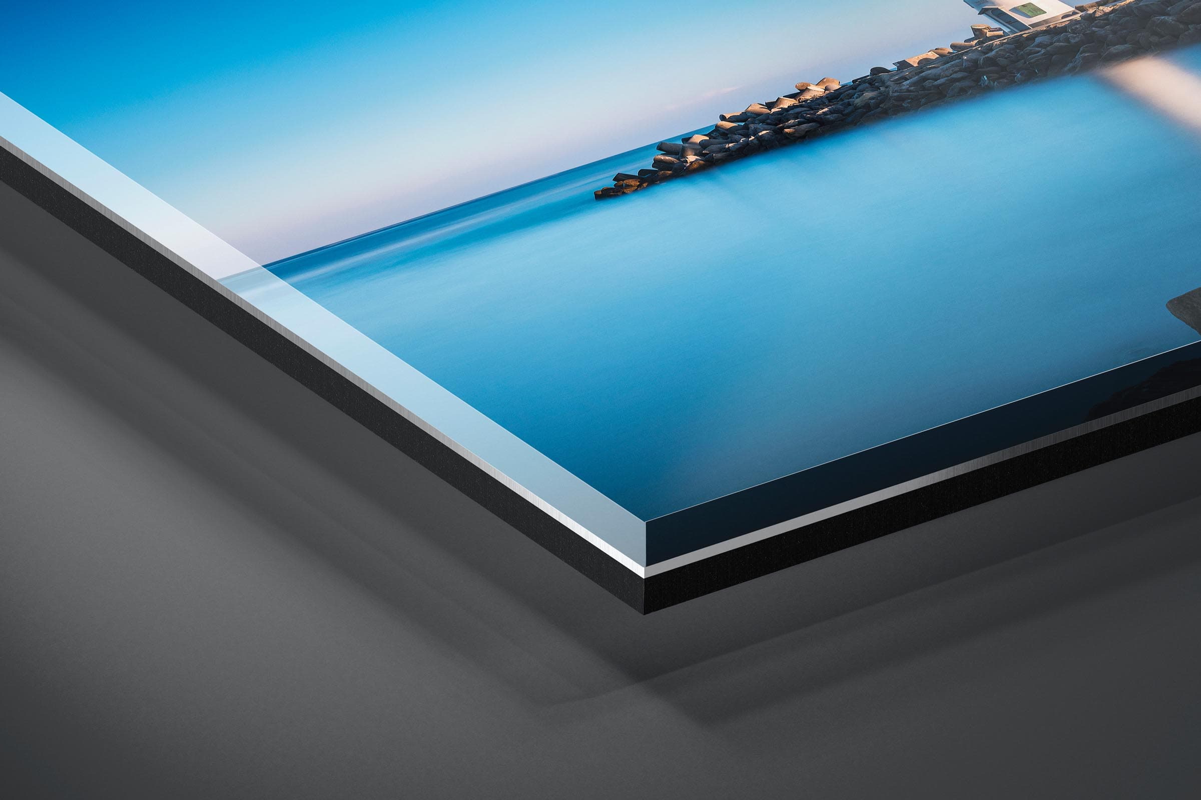 Fine art limited edition acrylic print of Walton Lighthouse in Santa Cruz, California by Brent Goldman Photography