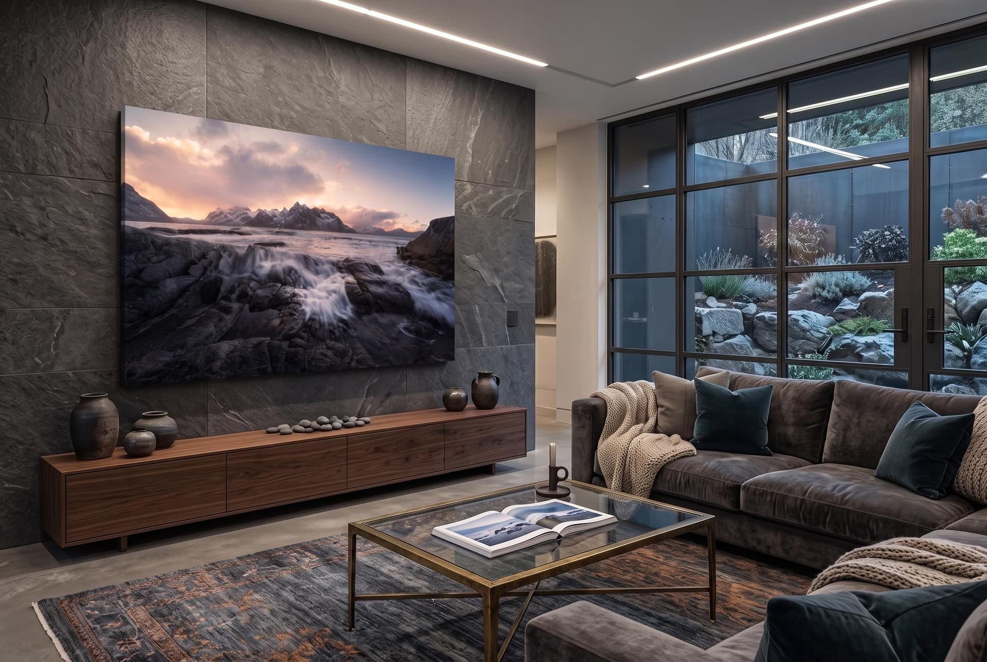 Wall art of Vareid Coast in Lofoten, Norway by Brent Goldman Photography