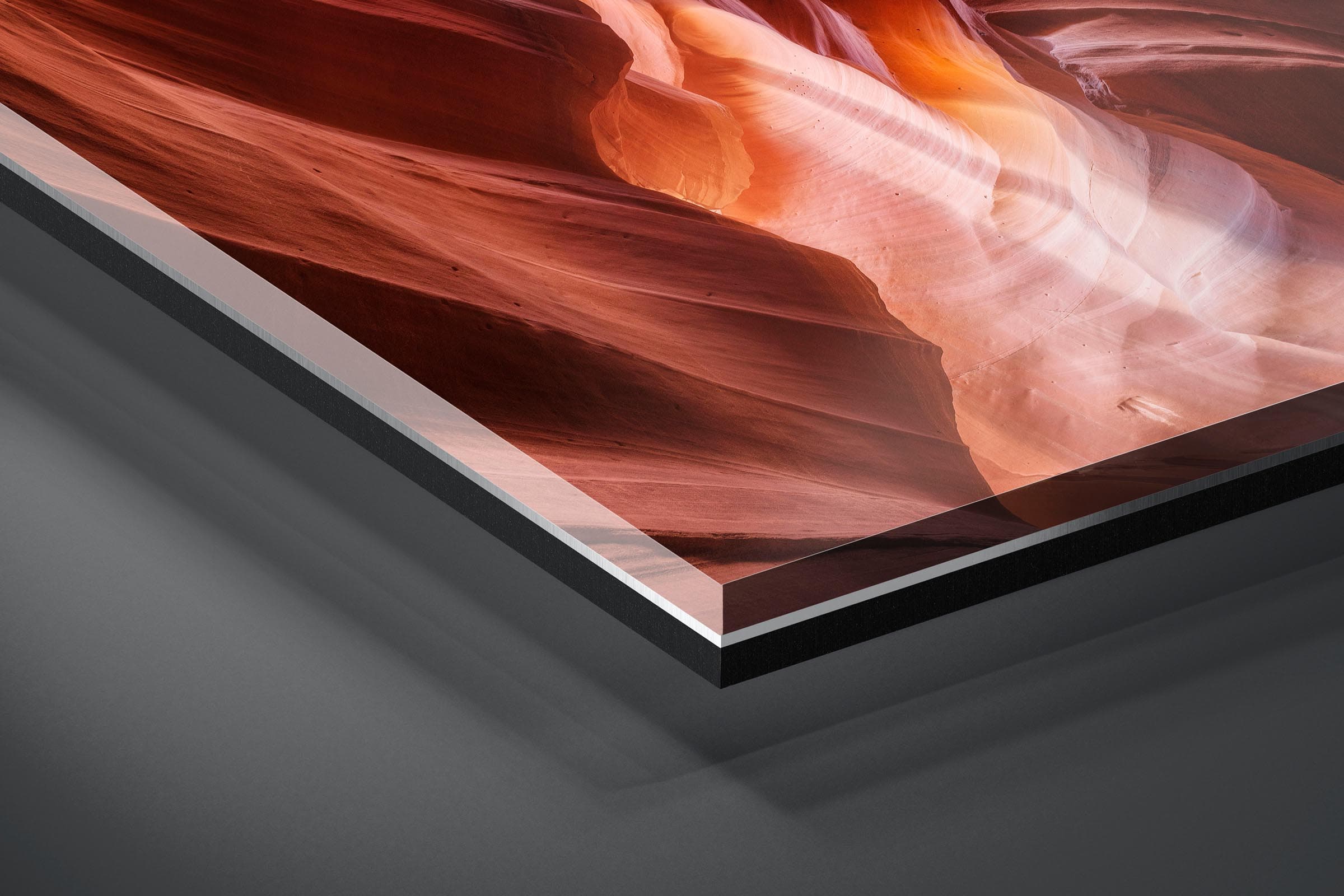 Fine art limited edition acrylic print of Antelope Canyon in Page, Arizona by Brent Goldman Photography