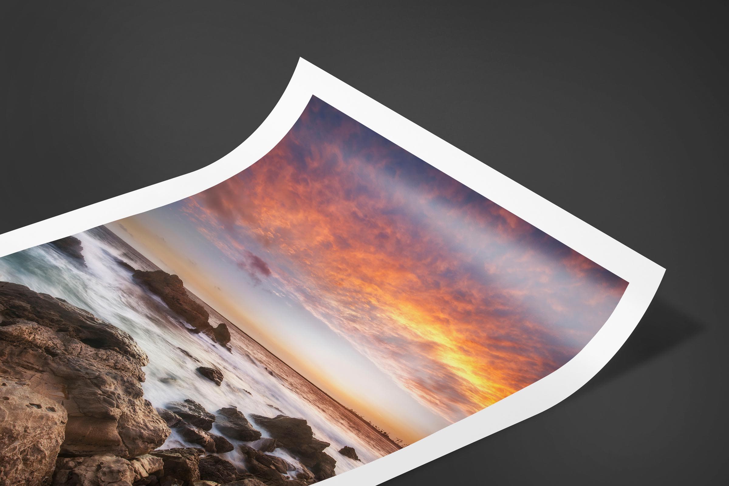 Fine art limited edition print of Ocean Sunset in Huntington Beach, California by Brent Goldman Photography