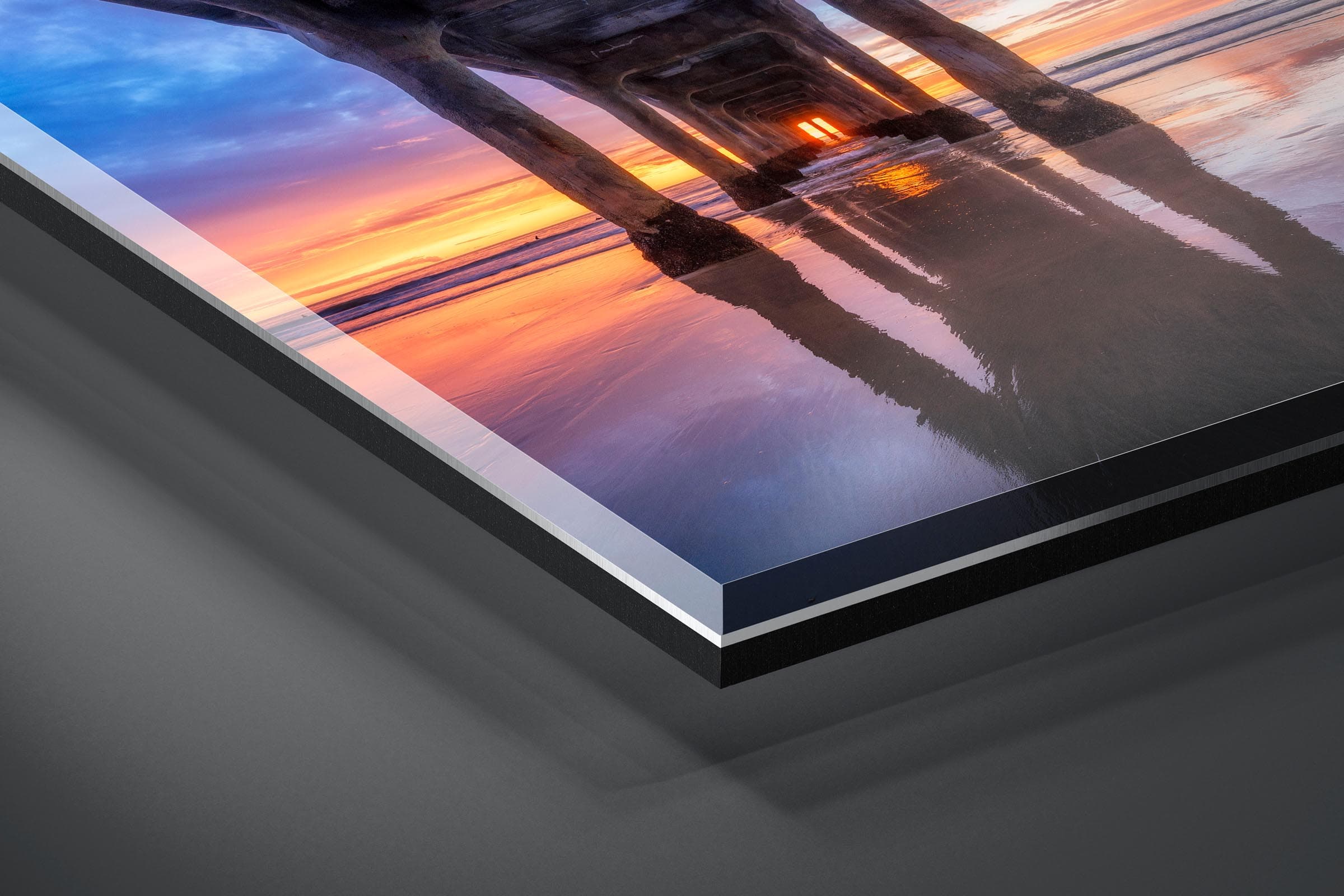 Fine art limited edition acrylic print of Manhattan Beach Pier in Manhattan Beach, California by Brent Goldman Photography