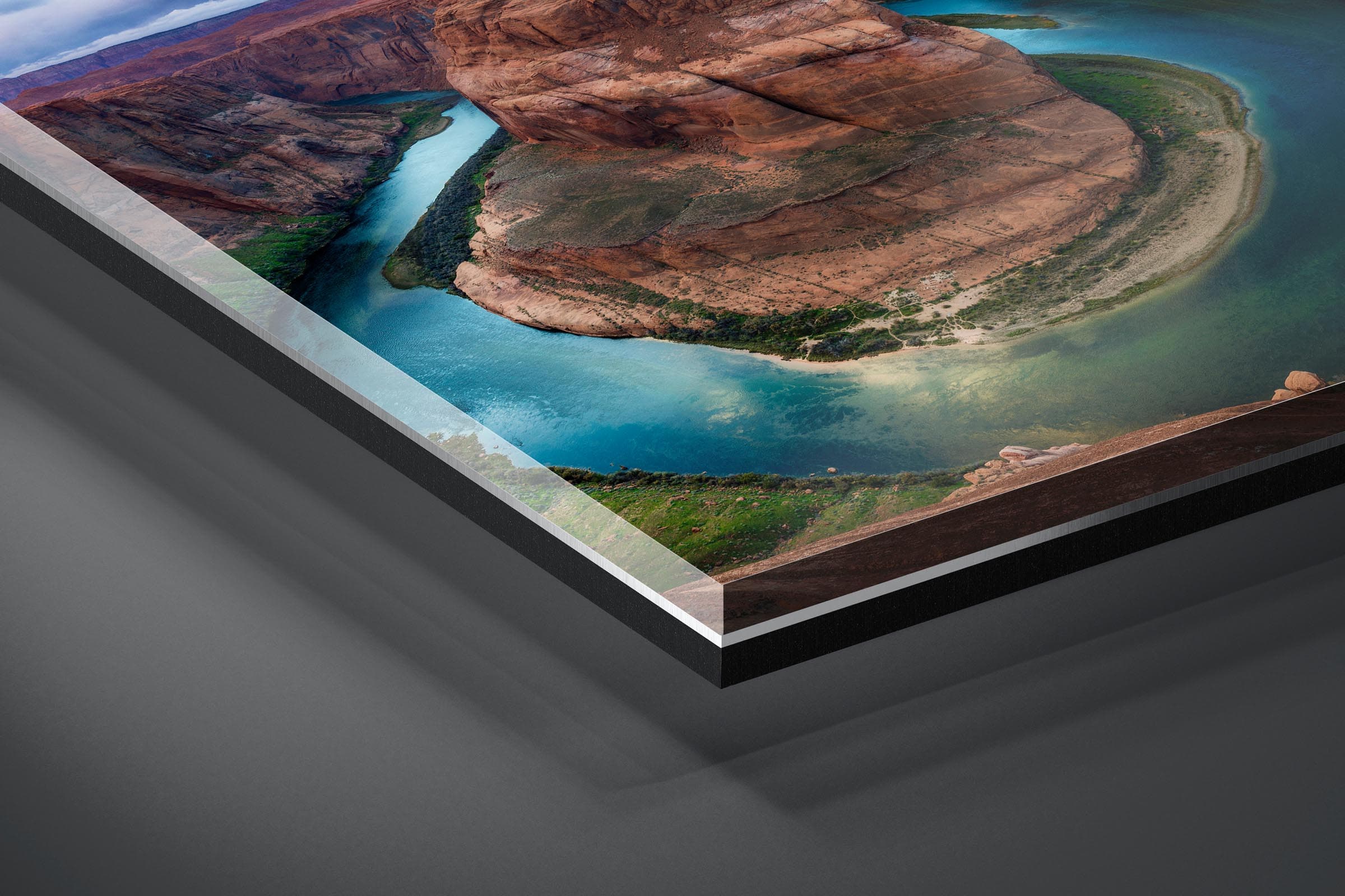 Fine art limited edition acrylic print of Horseshoe Bend in Page, Arizona by Brent Goldman Photography
